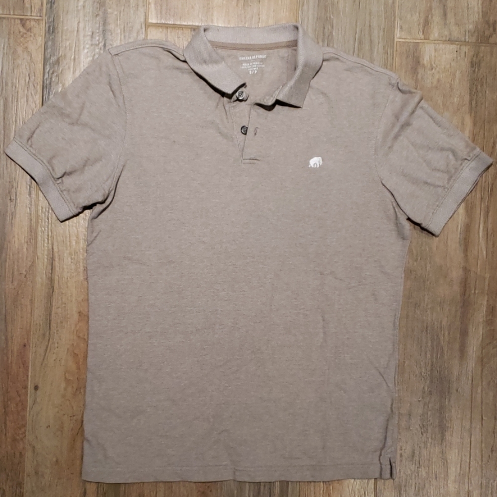 Tan Banana Republic Polo Tee Shirt